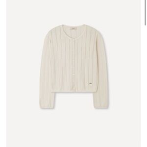 Howus Ato Punching Cardigan Cream